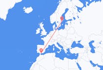 Vluchten van Malaga, Spanje naar Stockholm, Zweden