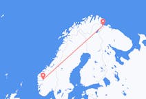 Flug frá Sogndal, Noregi til Kirkenes, Noregi