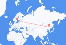 Flyrejser fra Harbin, Kina til Stockholm, Sverige