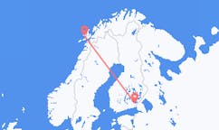Fly fra Stokmarknes til Villmanstrand
