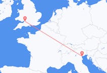 Flyrejser fra Venedig, Italien til Bristol, England