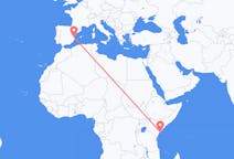 Flyrejser fra Lamu, Kenya til Valencia, Spanien
