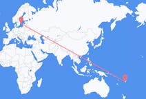 Flyrejser fra Nadi, Fiji til Visby, Sverige