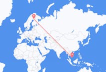 Flyreiser fra Côn Sơn Island, Vietnam til Rovaniemi, Finland