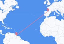 Flüge von Georgetown, Guyana nach Bilbao, Spanien