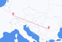 ルーマニア、 クラヨバから、ルーマニア、ストラスブール行き行きのフライト