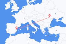 Flyreiser fra Iași, Romania, til Valencia, Romania