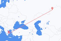 Flyrejser fra Kostanay, Kasakhstan til Athen, Grækenland