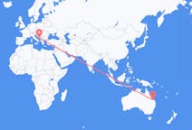 Flyg från Biloela, Australien till Dubrovnik, Kroatien