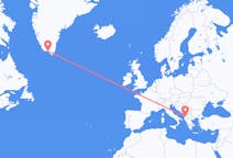 Flyreiser fra Qaqortoq, Grønland til Tirana, Albania