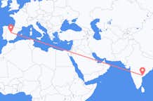 Flights from Vijayawada to Madrid