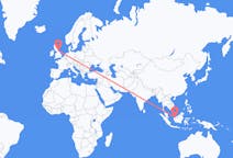 Flights from Kuching, Malaysia to Durham, England, England