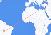 Flyreiser fra Cuiabá, Brasil til Elazig, Tyrkia