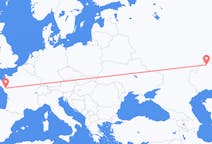 Flyrejser fra Mundtlig, Kasakhstan til Nantes, Frankrig