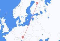 Flyreiser fra Klagenfurt, Østerrike til Kajana, Finland