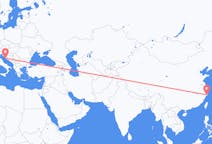 Flyrejser fra Taizhou, Jiangsu, Kina til Zadar, Kroatien