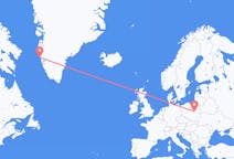 出发地 格陵兰出发地 瑪尼特索克目的地 波兰华沙的航班