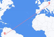 Flyg från Iquitos, Peru till Katowice, Polen