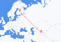 Loty z Samarkanda, Uzbekistan do Kuopio, Finlandia