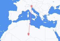 Flyrejser fra Djanet, Algeriet til Venedig, Italien