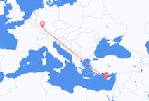 Flights from Paphos in Cyprus to Karlsruhe in Germany