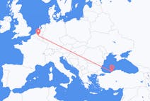 出发地 比利时布鲁塞尔目的地 土耳其宗古尔达克的航班
