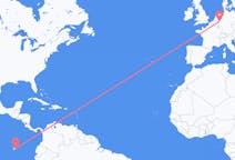 Flyreiser fra Baltra, Ecuador til Düsseldorf, Tyskland