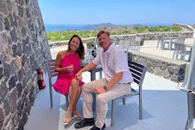 Privat Santorini vinäventyr i 3 vingårdar med 12 provningar
