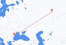 Loty z Yekaterinburg, Rosja do Konstancy, Rumunia