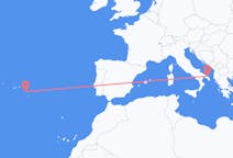 Flights from Brindisi, Italy to Ponta Delgada, Portugal