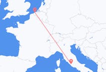 Fly fra Ostend til Rom