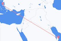 Vluchten van Doha naar Chios