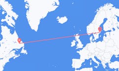 从快乐谷鹅湾飞往斯德哥尔摩的航班