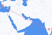 Flights from Bengaluru, India to Rhodes, Greece