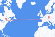 Flyg från Montreal till Salzburg
