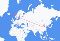 Flyreiser fra Zhengzhou, Kina til Sogndal, Norge