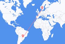 Flights from Puerto Iguazú, Argentina to Gothenburg, Sweden