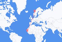 Flights from Ziguinchor, Senegal to Trondheim, Norway