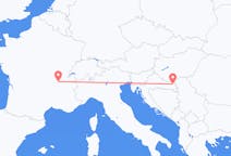 Flyreiser fra Lyon, Frankrike til Osijek, Kroatia
