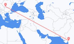 Flyrejser fra Vadodara, Indien til Craiova, Rumænien