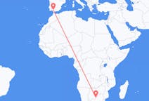 Flyg från Gaborone, Botswana till Sevilla, Spanien