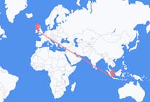 Flyg från Bandar Lampung, Indonesien till Dublin, Indonesien