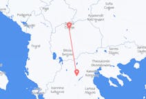 Vluchten van Skopje naar Kozani