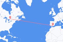 Flyreiser fra North Bay, Canada til Granada, Spania