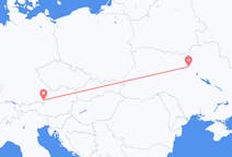 Flyg från Salzburg, Österrike till Kiev, Ukraina
