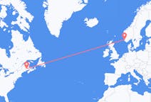 Flyreiser fra Fredericton, Canada til Stavanger, Norge