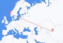 Flights from Aksu City, China to Bergen, Norway