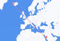 Flights from Jeddah to Reykjavík