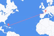 Flights from Spring Point, the Bahamas to Clermont-Ferrand, France