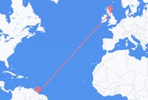 Flyg från Georgetown, Guyana till Edinburgh, Skottland